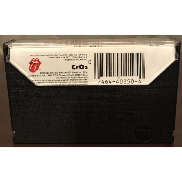 Rolling Stones Dirty Work Cassette Tape "Harlem Shuffle" - Picture 4 of 8